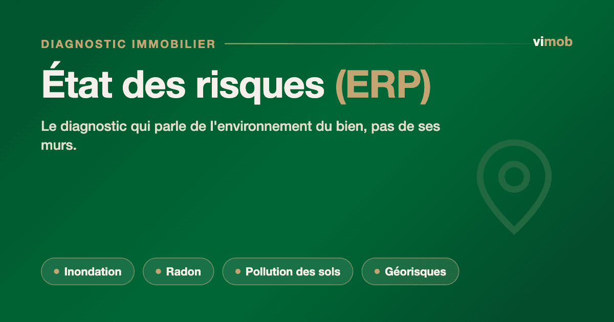 Diagnostic immobilier : l'état des risques (ERP) expliqué
